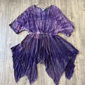 Tienda Ho Purple Bohemian short kimono wrap